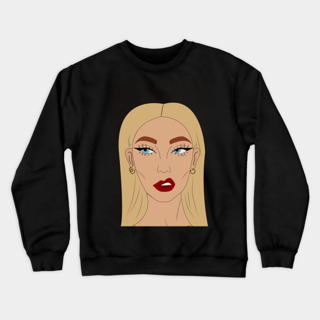 Bad Bitch Crewneck Sweatshirt by Mysticalart